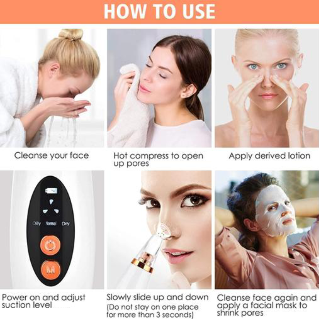 6 in 1 multifunction blackhead remover